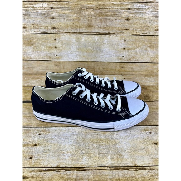 Converse Chuck Taylor All Star Low Top Black Canvas Men Shoes Size 10.5 No Box - Picture 4 of 8